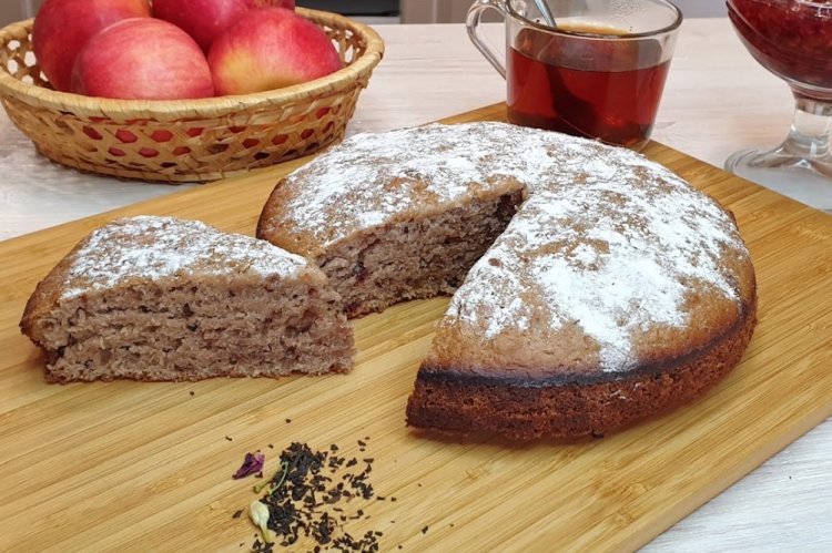Чайный постный пирог из заварки
