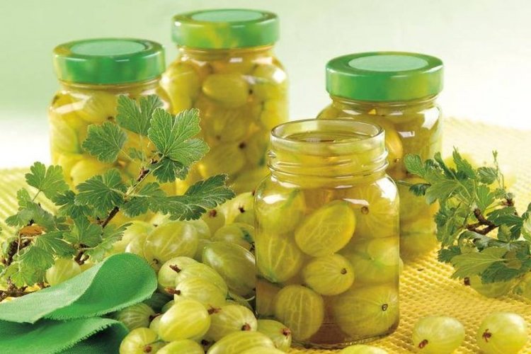 Крыжовник в яблочном соку на зиму