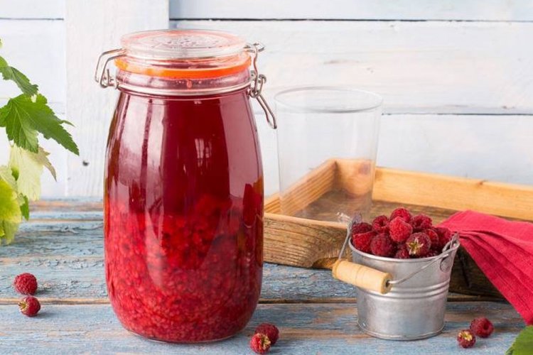 Компот из малины без сахара