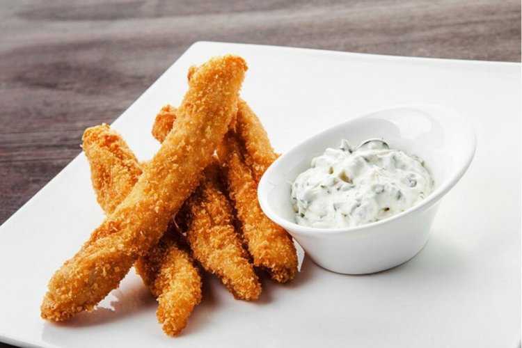 Куриные стрипсы с сыром