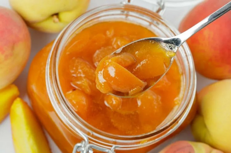 Варенье из яблок и персиков дольками