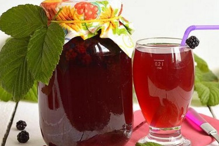 Компот из ежевики без сахара