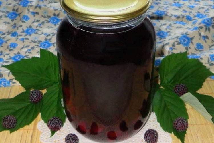 Компот из ежевики с цитрусами на зиму