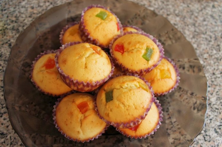 Постные маффины на фруктовом соке