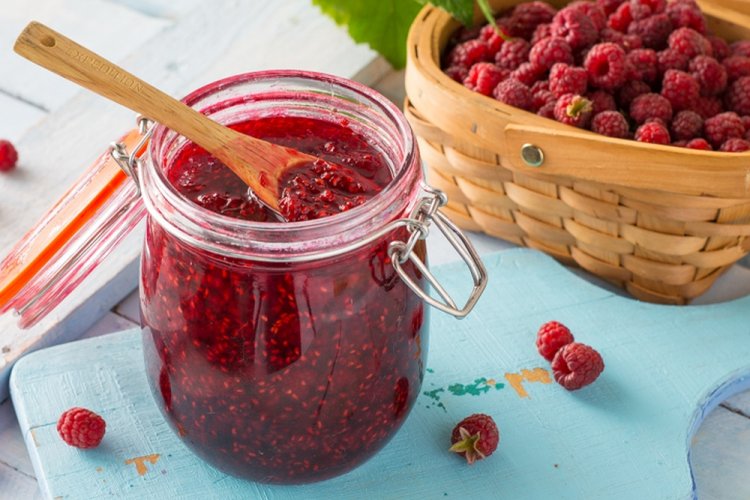 Варенье-пятиминутка из малины с агар-агаром