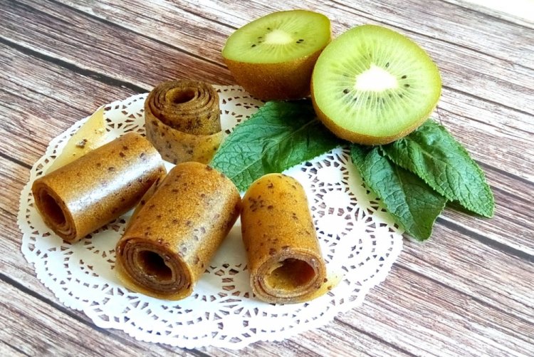 Пастила из бананов, груши и киви