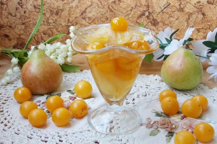 Варенье из алычи и груши
