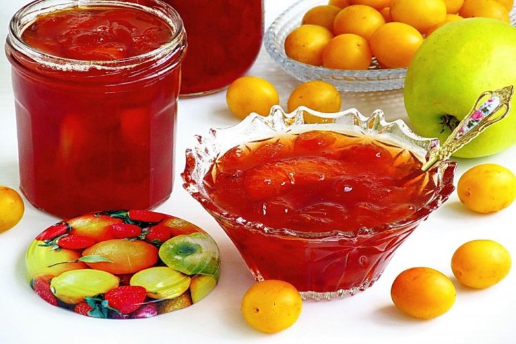Варенье из алычи и яблок