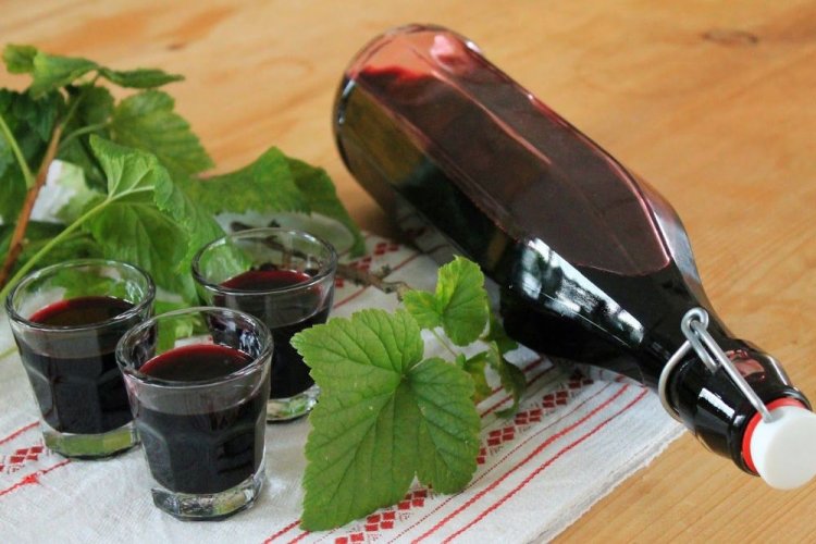 Наливка из черной смородины со спиртом