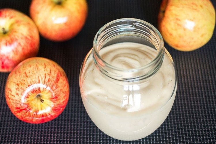 Яблочный майонез без яиц и молока