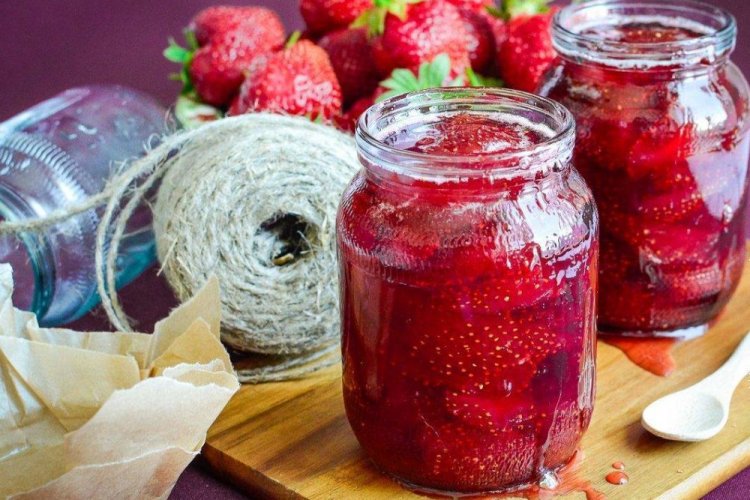 Варенье-пятиминутка из клубники без сахара