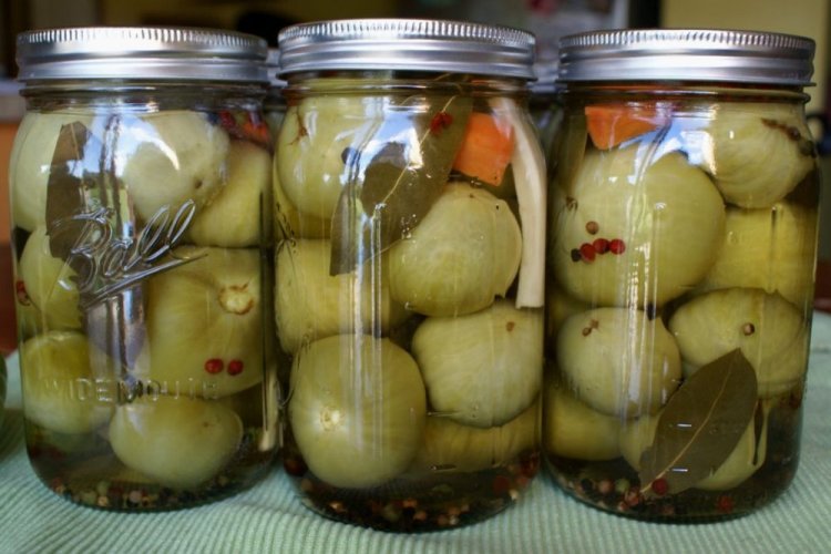 Зеленые помидоры с лимонной кислотой на зиму