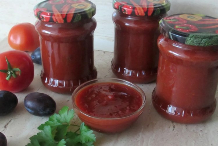 Соус из сливы с помидорами на зиму