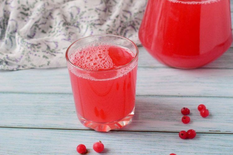 Морс из замороженной красной смородины