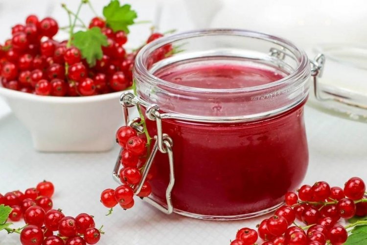 Желейное варенье-пятиминутка из красной смородины