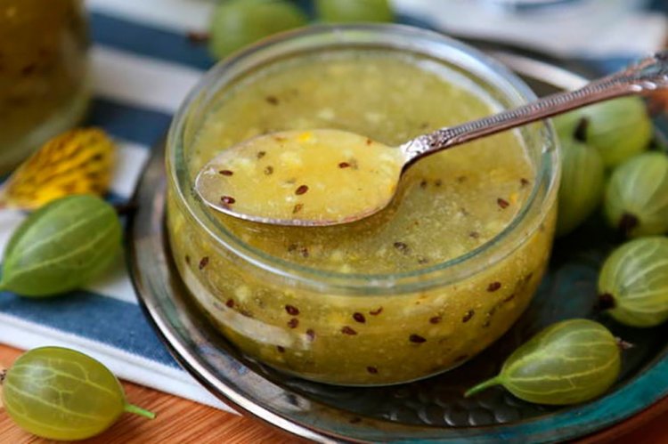 Повидло из крыжовника с бананом