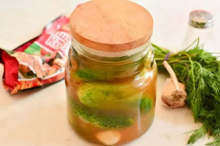 Маринованные огурцы с кетчупом на зиму