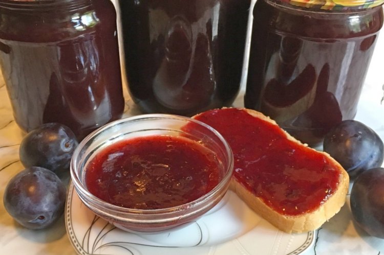 Джем из яблок и слив на зиму