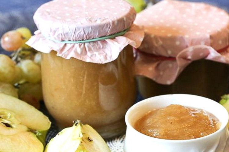 Джем из яблок и винограда