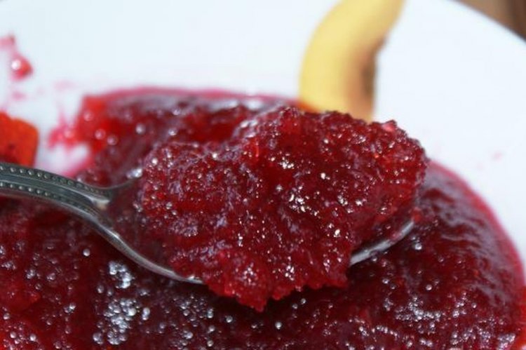 Повидло из груши с брусникой