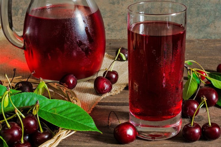 Морс из вишни без косточек