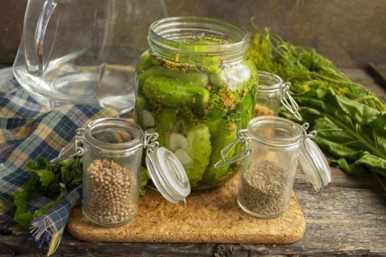 Огурцы с горчицей и лимонной кислотой на зиму