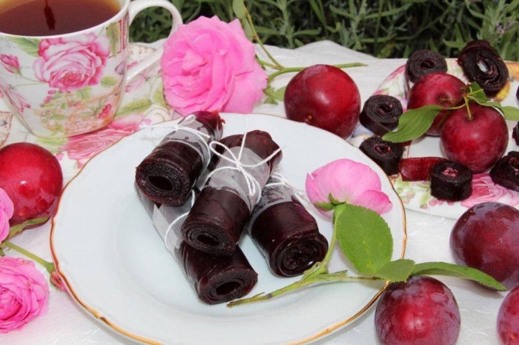 Пастила из сливы и персиков