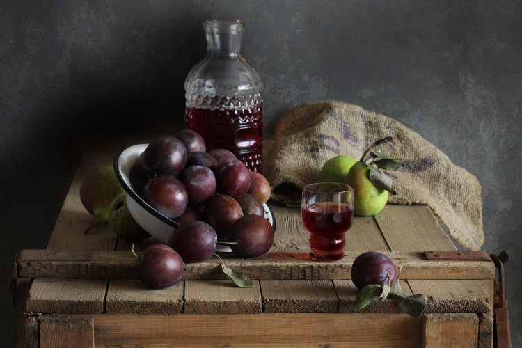 Наливка из сливы и груши