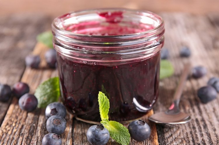 Желе из черники с агар-агаром