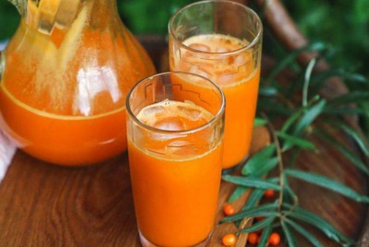 Летний морс из облепихи