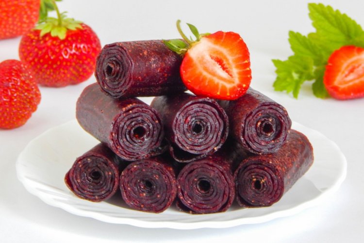 Пастила из алычи и клубники