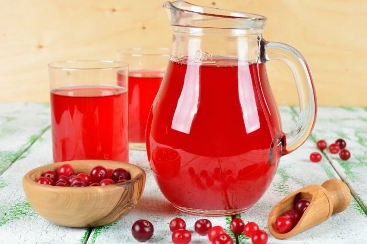 Морс из брусники с лимонной кислотой