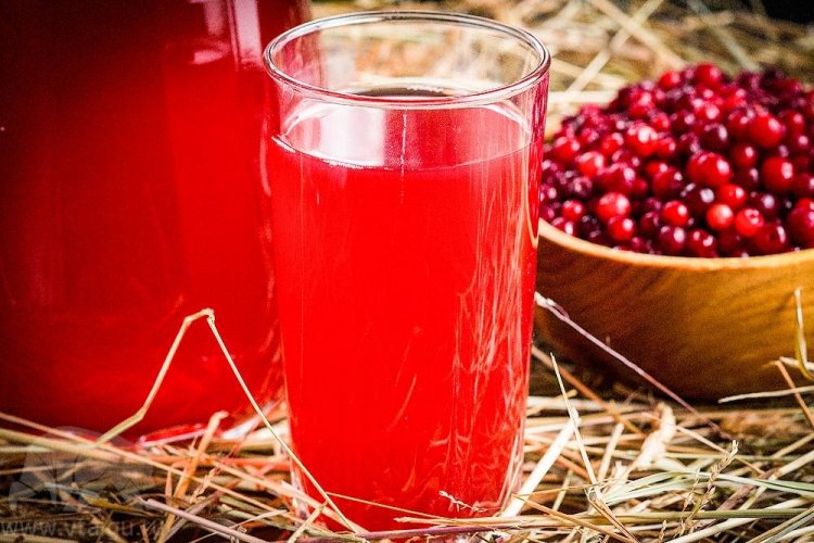 Морс из брусники и клюквы