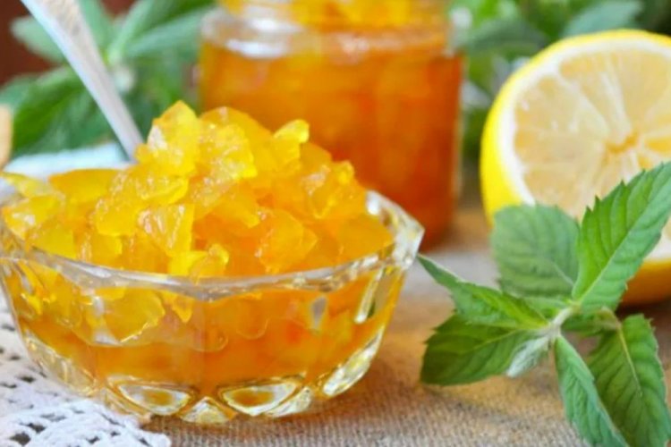 Варенье из арбузных корок с мятой и лимоном
