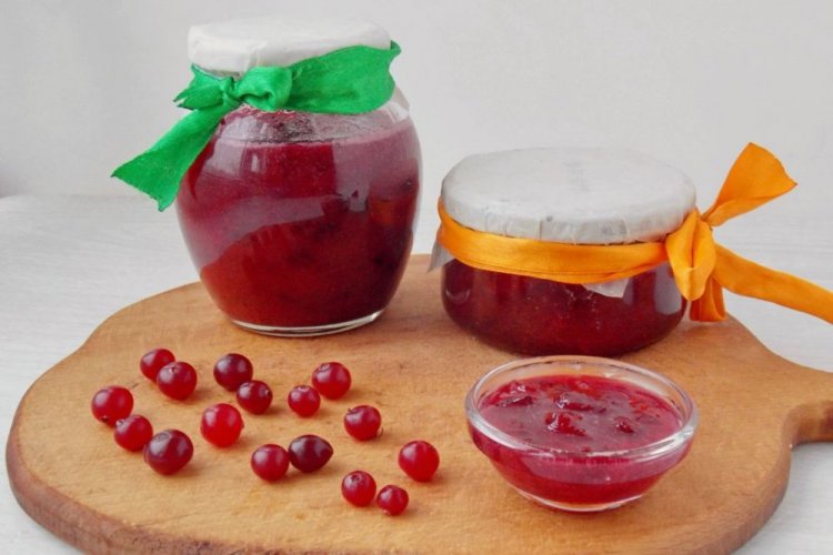 Желе из брусники