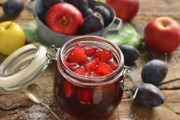 Варенье из яблок и сливы