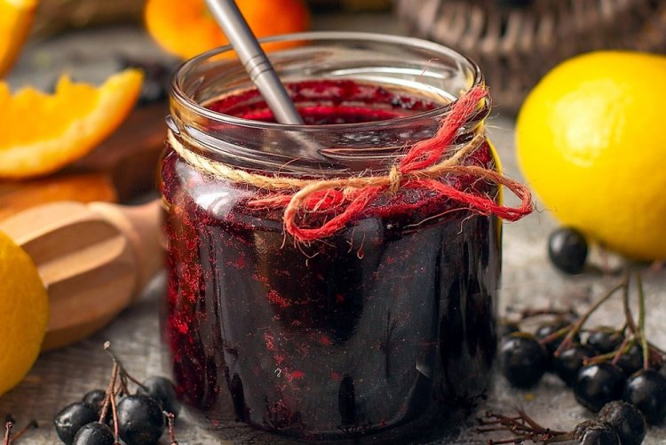 Варенье из черноплодной рябины с лимоном и апельсином