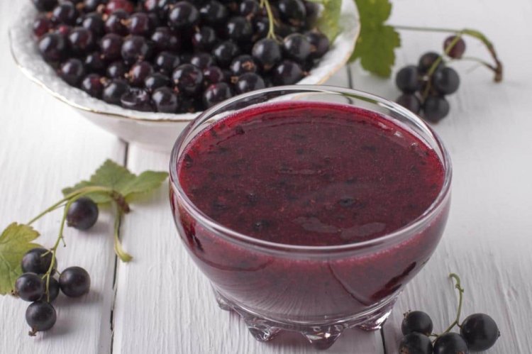 Желе из черной смородины с лимоном и желатином