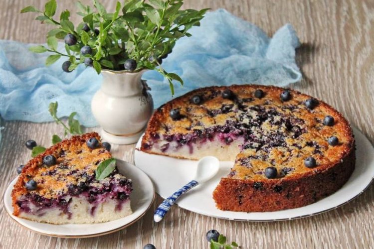 Манник с черникой