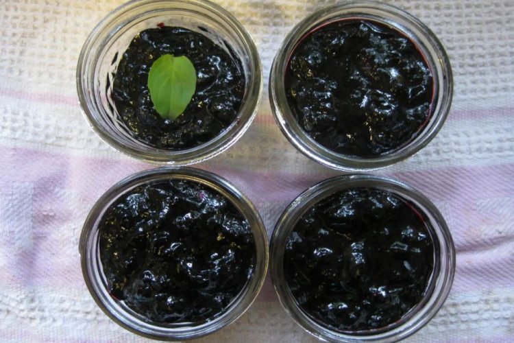 Заготовка из замороженной черники с сахаром без варки