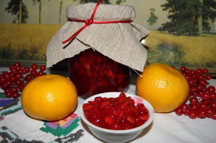 Варенье из калины с апельсинами