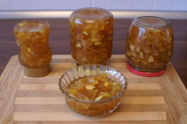 Варенье из яблок дольками с имбирем