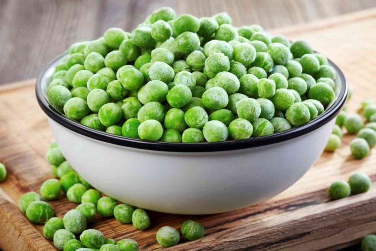 Замороженный зеленый горошек на зиму