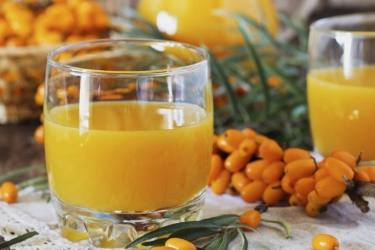 Компот из облепихи и кураги