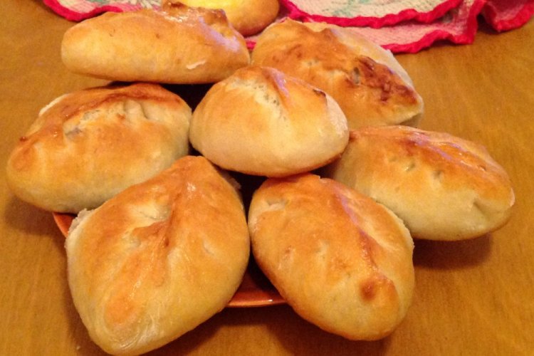 Бездрожжевые пирожки с малиной