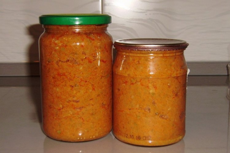 Икра из патиссонов с яблочным уксусом