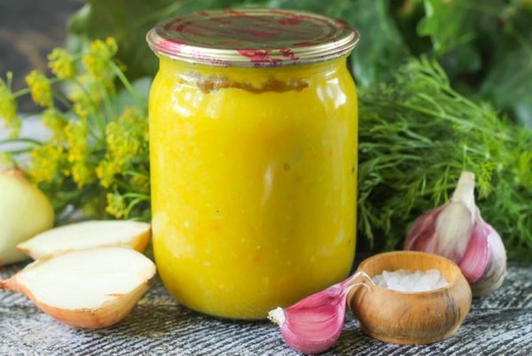 Икра из патиссонов с майонезом на зиму