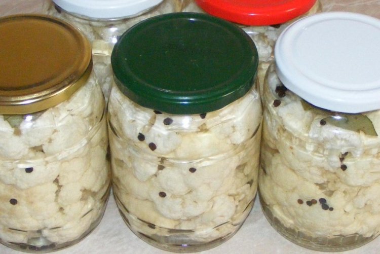 Маринованная цветная капуста с уксусом