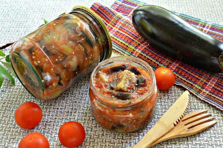Соте из баклажанов с лимонной кислотой на зиму