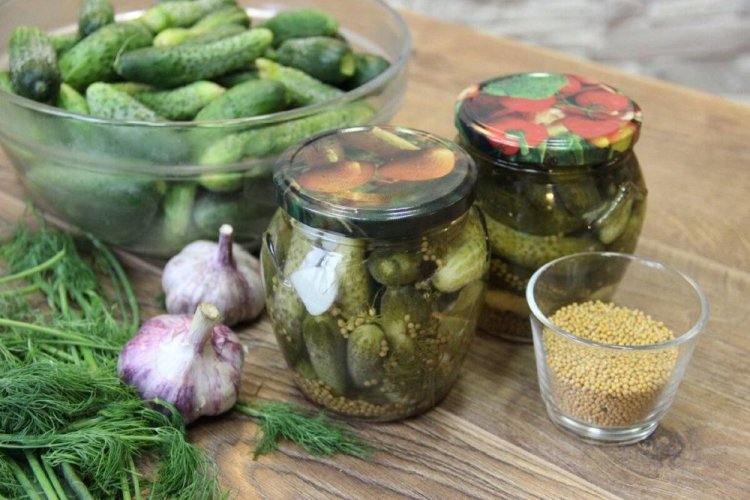 Огурцы «Пальчики оближешь» с чесноком, горчицей и водкой